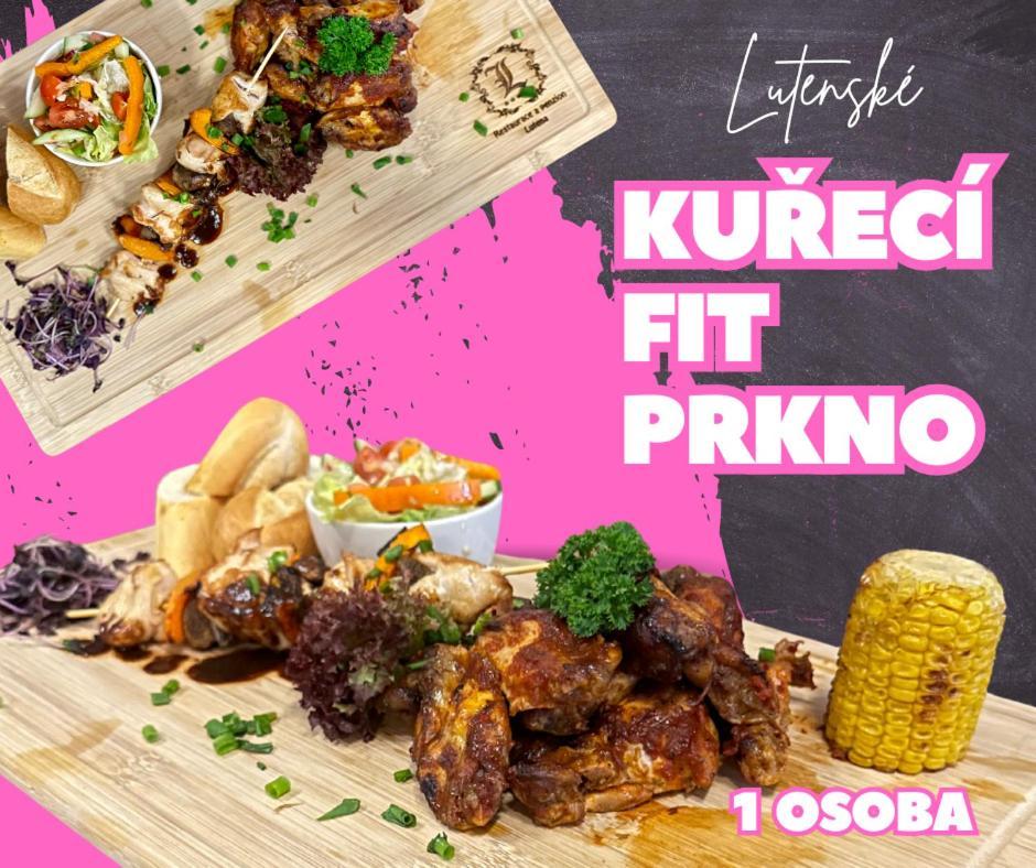 Restaurace A Penzion Lutena Dolni Lutyne Экстерьер фото