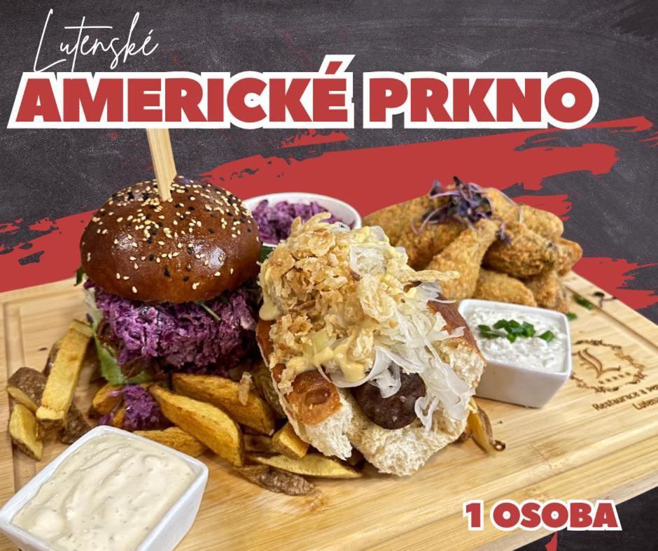 Restaurace A Penzion Lutena Dolni Lutyne Экстерьер фото